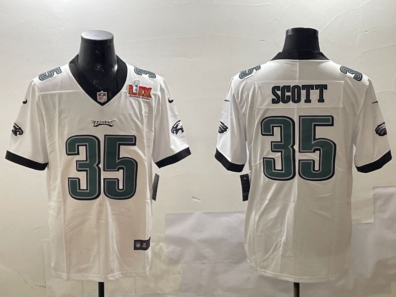 Men Philadelphia Eagles #35 Scott White Second generations 2025 Nike Vapor Limited NFL Jersey style 4->philadelphia eagles->NFL Jersey